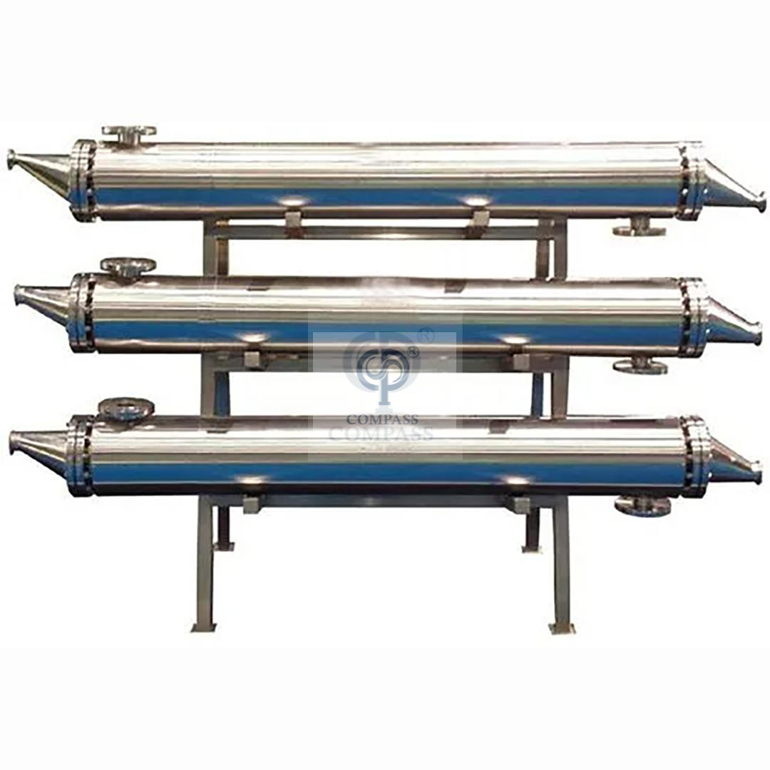 Trocador de calor de placas de passagem de tubo único SS316L sanitário de aço inoxidável SS316L