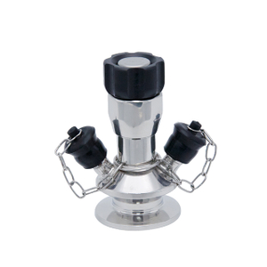 Válvula de amostragem manual de mini braçadeira de aço inoxidável sanitário 