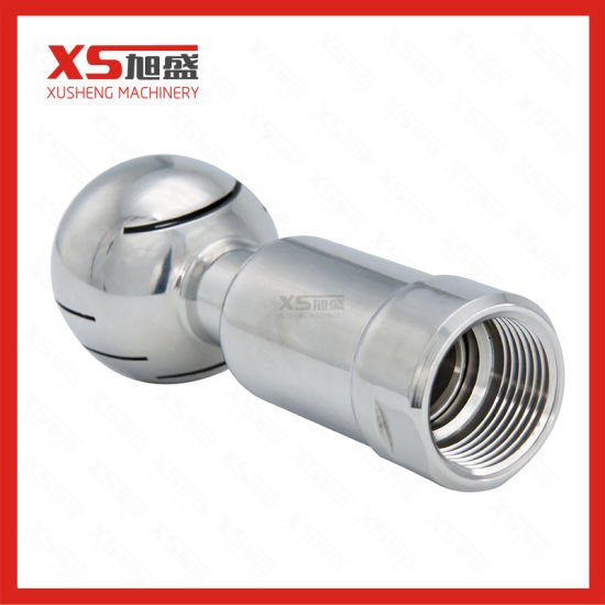 Bola de spray rotativa de rosca auto-rotativa de aço inoxidável