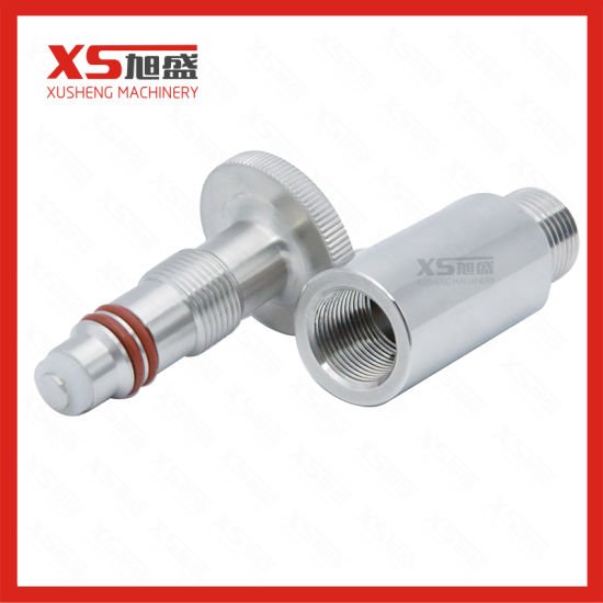 Válvula de amostra com rosca macho de aço inoxidável 304 316 NPT Bsp