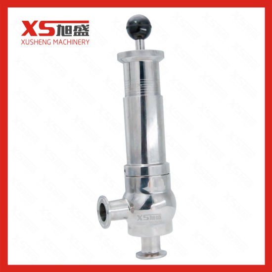 Válvula de liberação de pressão de grampo sanitário de aço inoxidável